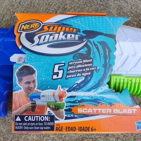 Nerf Super Soaker Scatter 5 Stream Blast Toy NEW - Picture 5 of 5